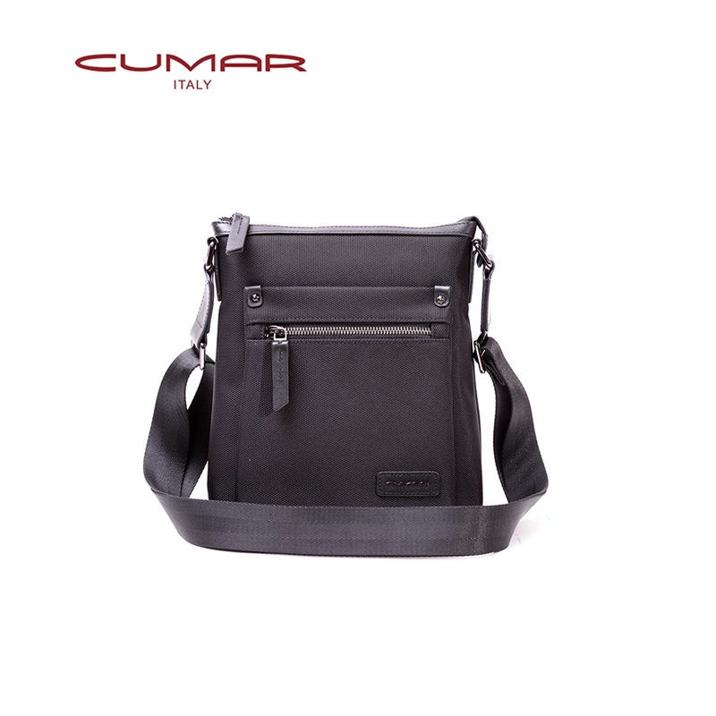CUMAR SPIRIT 小 側背包 - 頭層皮-黑色(0296-J47-01)✿30B001
